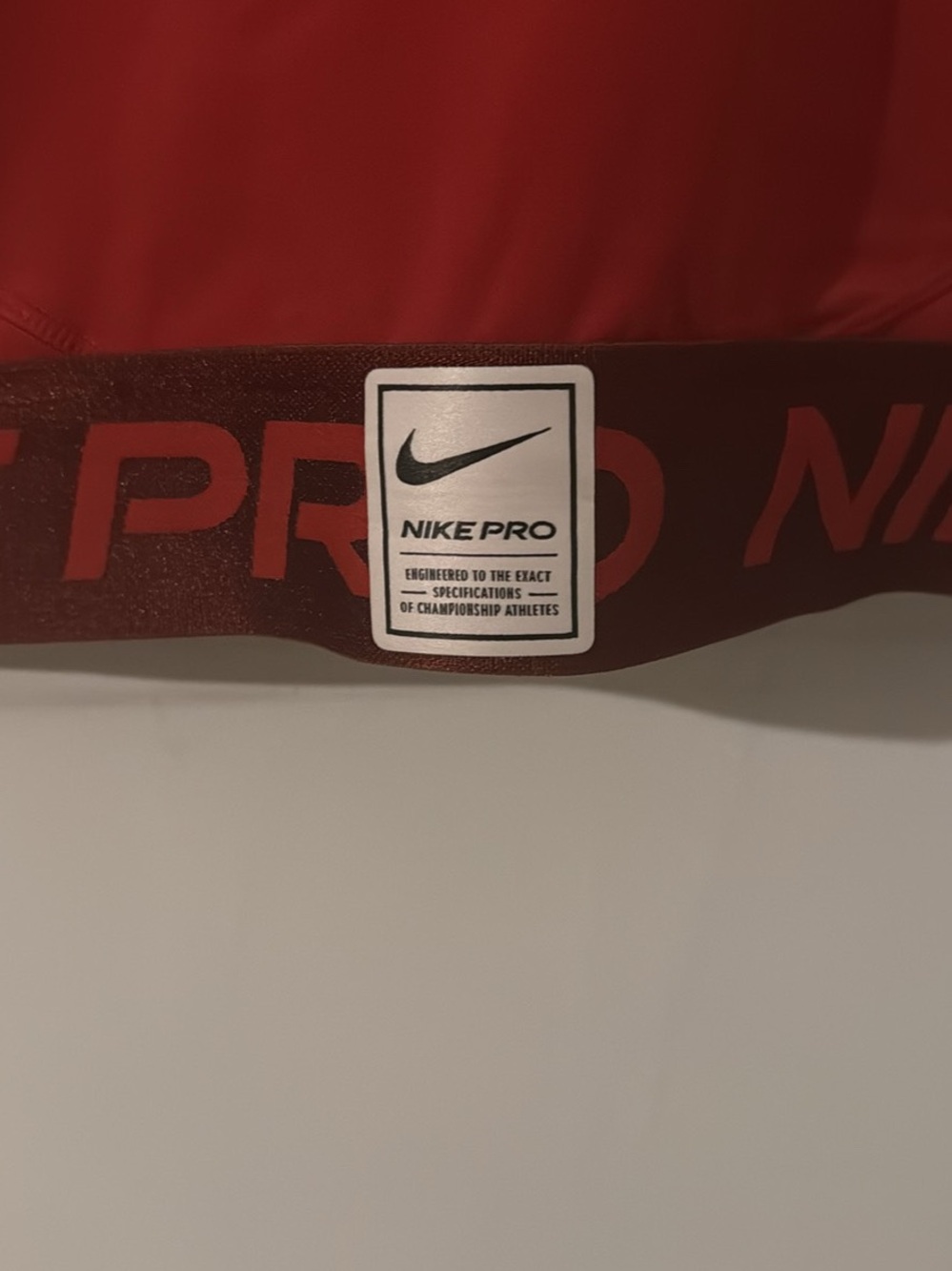 NWT Nike Red Logo Crop tank - Picture 2 of 4